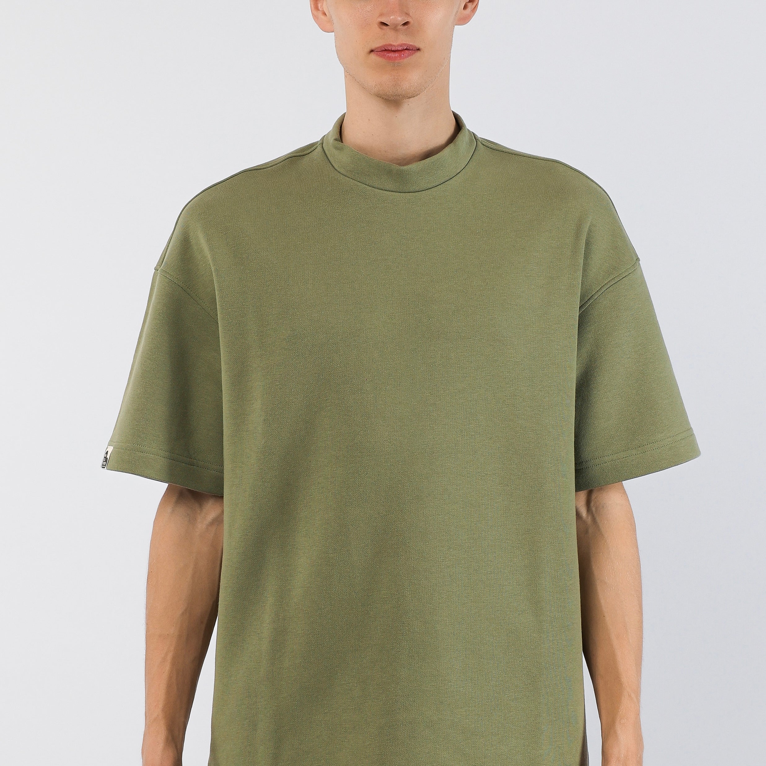 Short-sleeved organic cotton jumper