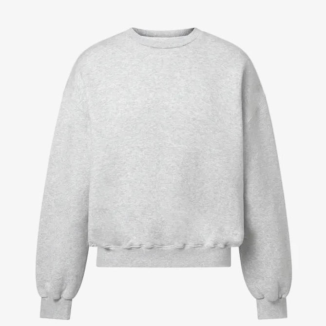 Organic cotton unisex shirt with dropped shoulders