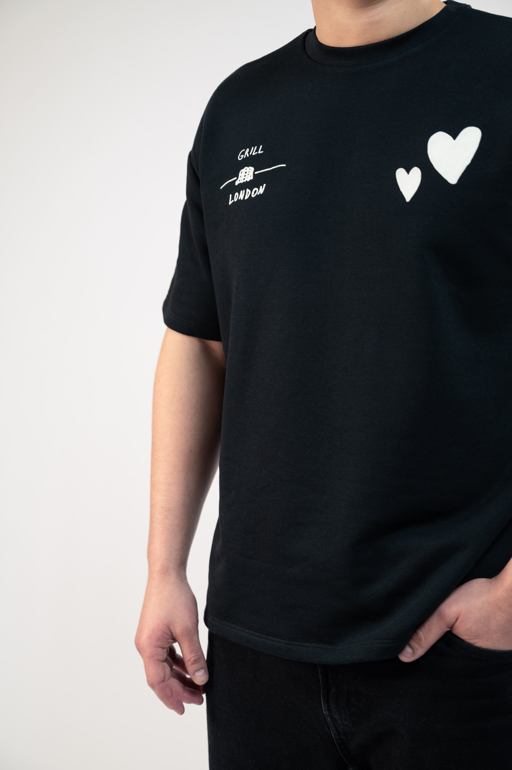 トップス 700fill Small Payment Logo Tee L black Organic cotton t-shirt 