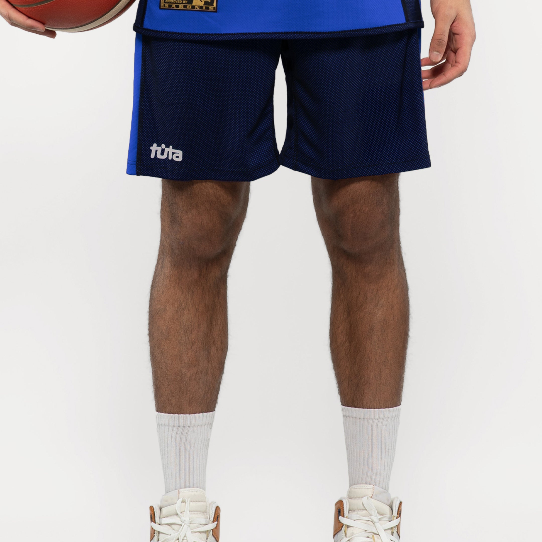 Double sided basketball shorts with number