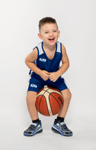 Named double-sided basketball clothing for children